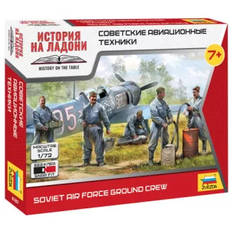  Zvezda Soviet airforce ground crew - 5 figures figurakészlet