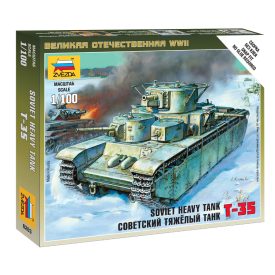 Zvezda Soviet Tank T-35 1:100 makett