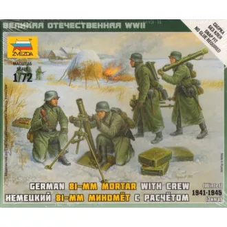 Zvezda German 80 mm Mortar w/Crew