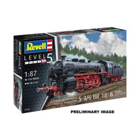   Revell Model Set Express Locomotive S 3/6 BR 18⁵ & Tender 2'2'T 31,7 makett