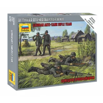  Zvezda German Anti Tank Rifle Team, 4 figures - snap-fit figurakészlet
