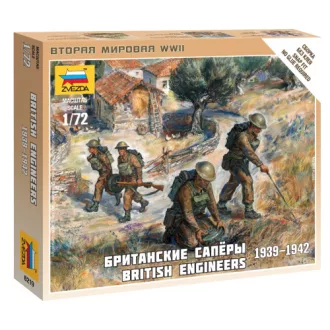 Zvezda British Engineers - 4 figures figurakészlet