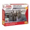 Zvezda Soviet headquarters in winter uniform - 4 figures - snap-fit figurakészlet