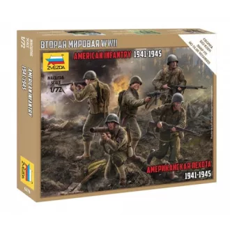 Zvezda American infantry 1941-1945 - snap-fit figurakészlet