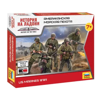Zvezda US Marines WWII - snap-fit figurakészlet