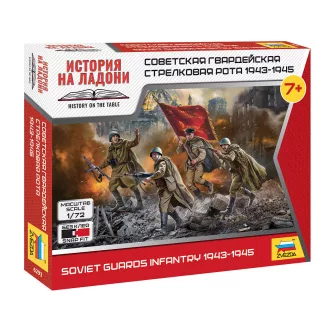   Zvezda Soviet Guards Rifle Company 1943 - 1945 - snap-fit figurakészlet
