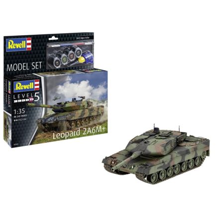 Revell Leopard 2 A6M+ Model Set makett