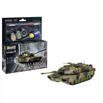 Revell M1A1 AIM(SA) / M1A2 Abrams Model Set makett