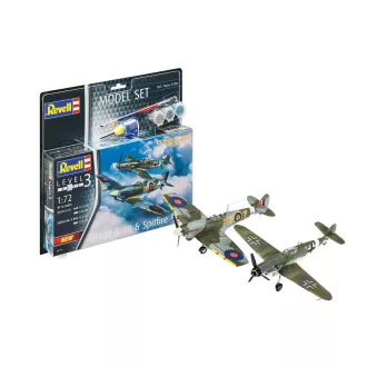   Revell - Model Set Combat Set Bf109G-10 & Spitfire Mk.V repülő makett