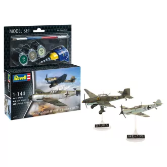 Revell Model Set Messerschmitt Bf109E & Junkers Ju87B makett