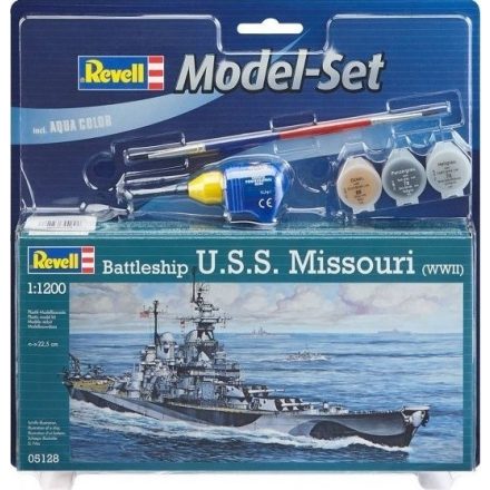 Revell Model Set Battleship U.S.S. Missouri(WWII) makett