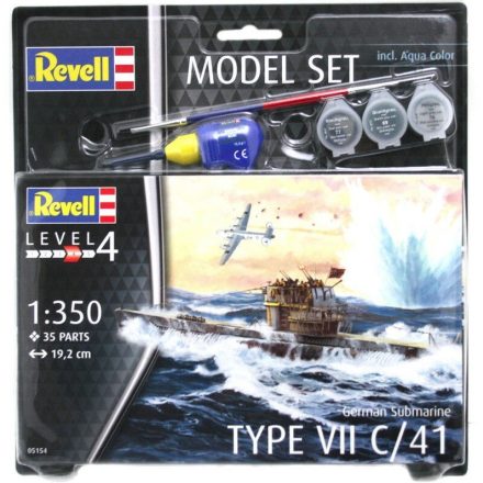Revell Model Set German Submarine Type VII C/41 makett