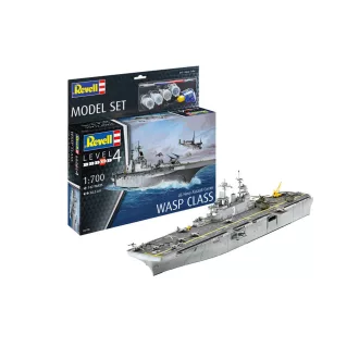   Revell - Model Set Assault Carrier USS WASP CLASS hajó makett