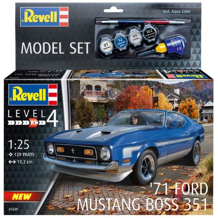 Revell Model Set 1971 Mustang Boss 351 makett