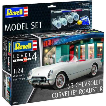 Revell Chevrolet Corvette Roadster 1953 - Model Set makett