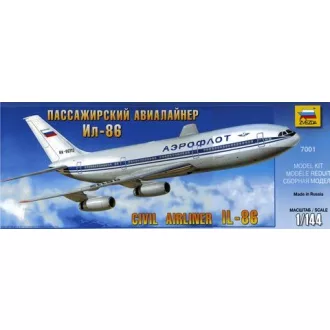   Zvezda Civil airliner Ilyushin IL-86 polgári repülő makett