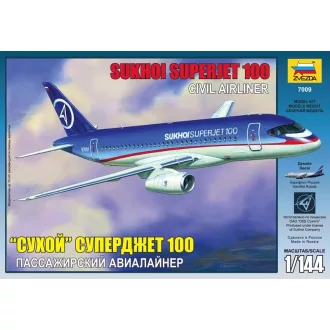Zvezda Civil airliner Superjet 100 polgári repülő makett