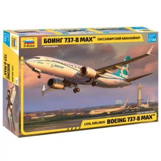   Zvezda Passenger airliner "Boeing 737-8 MAX" polgári repülő makett