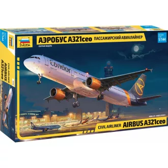   Zvezda Civil airliner AIRBUS A321ceo polgári repülő makett