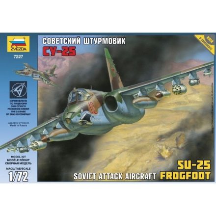 Zvezda Soviet Attack Aircraft SU-25 Frogfoot makett