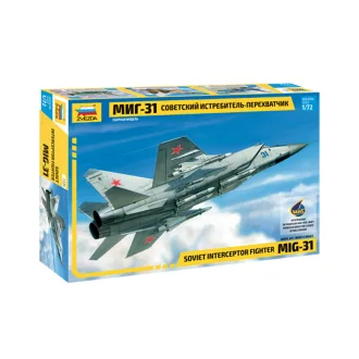   Zvezda MIG-31 Fighter Soviet Interceptor katonai repülő makett