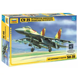   Zvezda Russian Air Superiority Fighter Sukhoi Su-35 katonai repülő makett