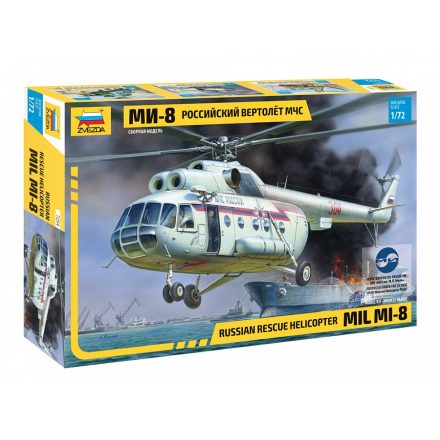 Zvezda Mil Mi-8 Hip Rescue makett