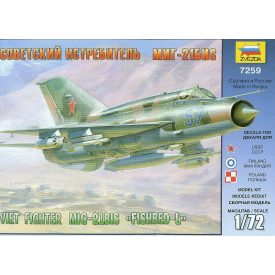 Zvezda MiG-21bis Soviet Fighter makett