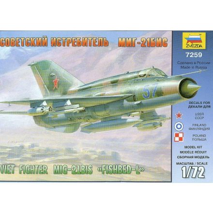 Zvezda MiG-21bis Soviet Fighter makett