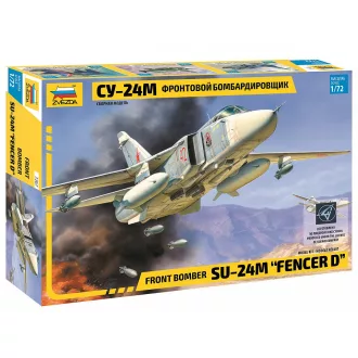   Zvezda Soviet Front Bomber Sukhoi Su-24M Fencer D katonai repülő makett