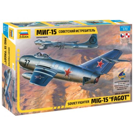 Zvezda Soviet fighter Mig-15 "Fagot" makett