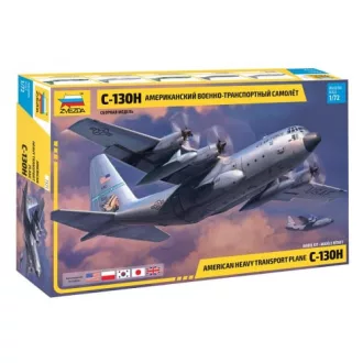   Zvezda American heavy transport plane C-130H (Hercules) katonai repülő makett