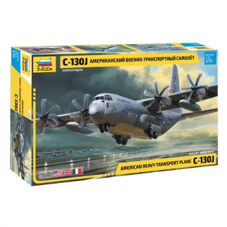   Zvezda American military transport aircraft C-130J katonai repülő makett