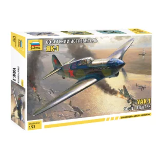 Zvezda Soviet fighter aircraft YaK-1 katonai repülő makett