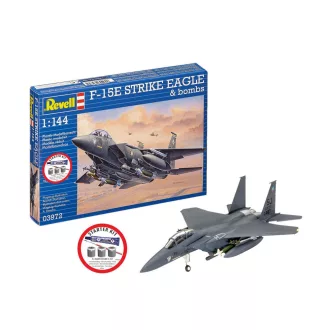 Revell - Starter Kit F-15E Strike Eagle & bombs makett