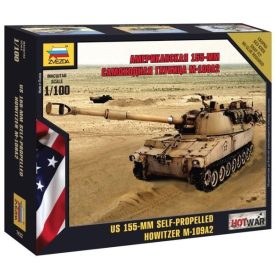   Zvezda American 155-mm self-propelled howitzer M-109 A2 1:100 makett