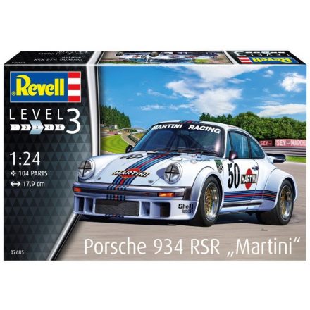 Revell Porsche 934 RSR Martini makett