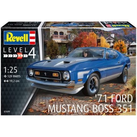 Revell Ford Mustang Boss 351 1971 makett