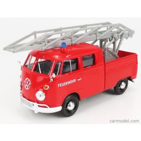   Motormax VOLKSWAGEN T1 TYPE 2 DOUBLE CABINE PICK-UP FEUERWEHR SCALA 1961