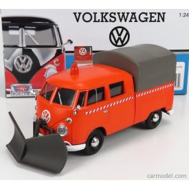   Motormax VOLKSWAGEN  T1 PICK-UP DOUBLE CABINE SPAZZANEVE - SNOWPLOW 1962