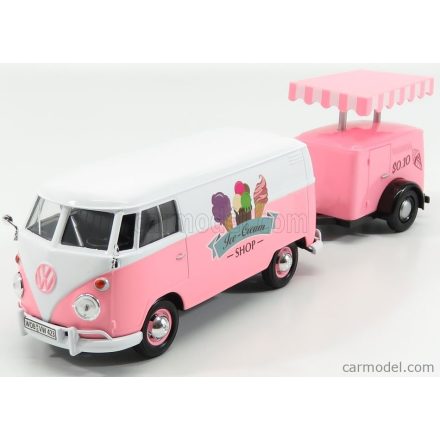 Motormax VOLKSWAGEN T1 TYPE 2 VAN ICE CREAM WITH TRAILER 1962