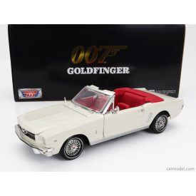   Motormax FORD MUSTANG CABRIOLET OPEN 1964 - JAMES BOND 007 - GOLDFINGER - MISSIONE GOLDFINGER