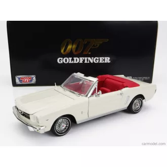   Motormax FORD MUSTANG CABRIOLET OPEN 1964 - JAMES BOND 007 - GOLDFINGER - MISSIONE GOLDFINGER