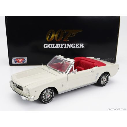 Motormax FORD MUSTANG CABRIOLET OPEN 1964 - JAMES BOND 007 - GOLDFINGER - MISSIONE GOLDFINGER