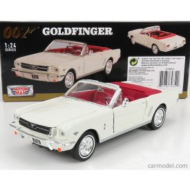   Motormax FORD MUSTANG CABRIOLET OPEN 1964 - JAMES BOND 007 - GOLDFINGER - MISSIONE GOLDFINGER