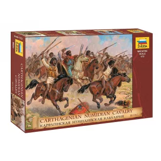   Zvezda Carthagenian numidian cavalery III-I B.C. - 17 figures figurakészlet