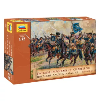   Zvezda SWEDISH CAVALRY 17-18th CTY - 18 figures figurakészlet
