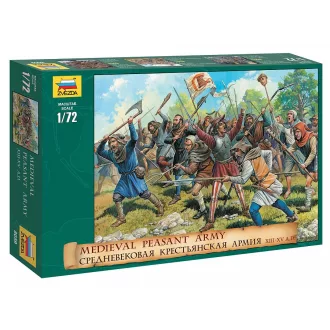 Zvezda MEDIEVAL PEASANT ARMY - 42 figures figurakészlet