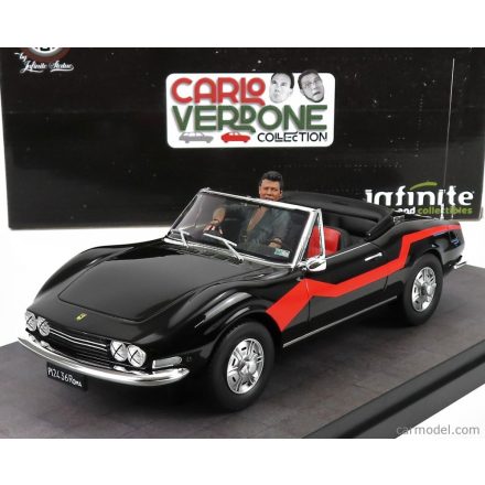CLC-MODELS FIAT DINO 2.4 SPIDER WITH ENZO FIGURE - MOVIE - UN SACCO BELLO 1980 - CARLO VERDONE