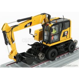  DM MODELS CATERPILLAR CATM323F ESCAVATORE GOMMATO SU ROTAIE FERROVIARIE - TRACTOR HYDRAULIC EXCAVATOR SCRAPER